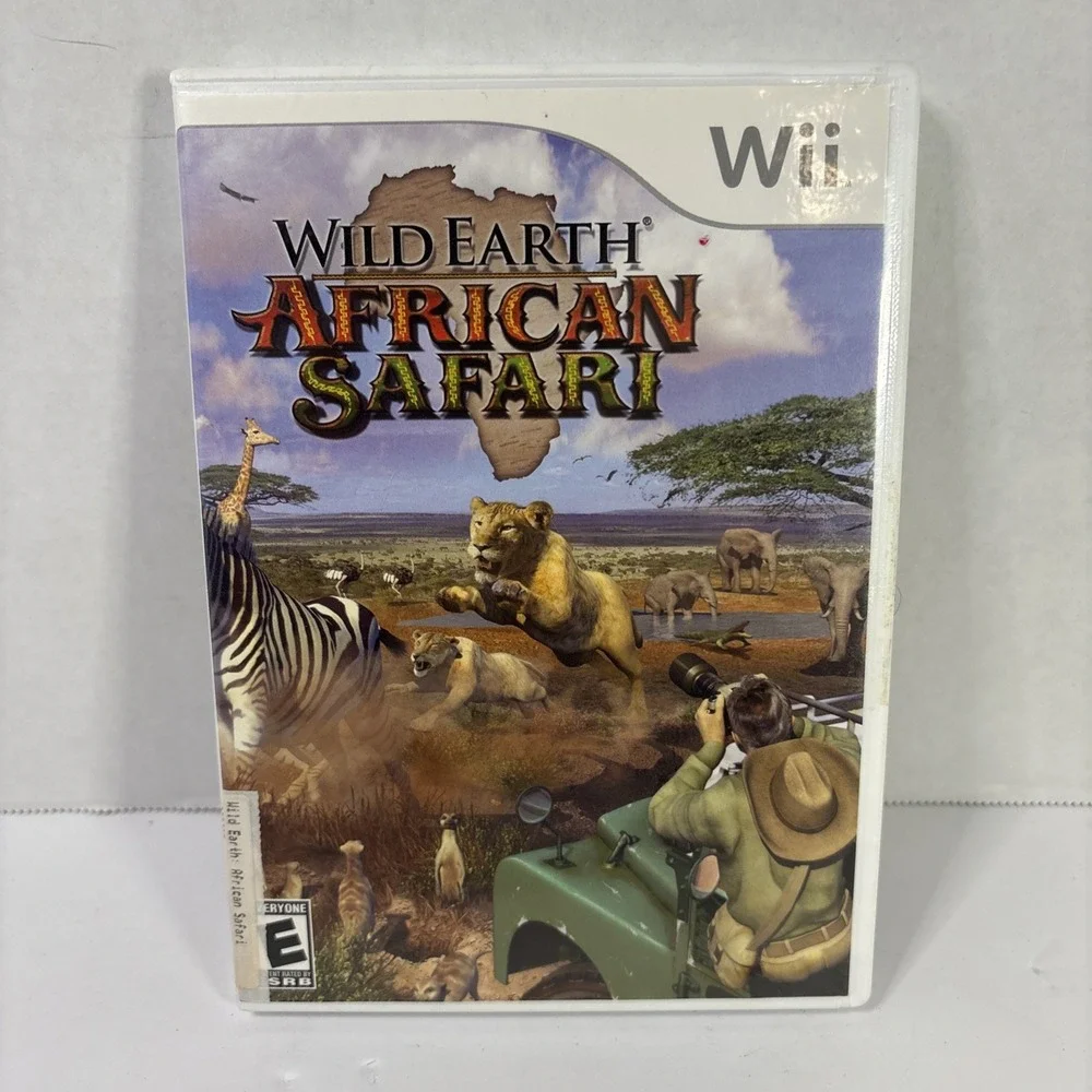 Wild Earth African Safari Nintendo Wii CIB Complete 2008 Majesco RVL-P-RWDE